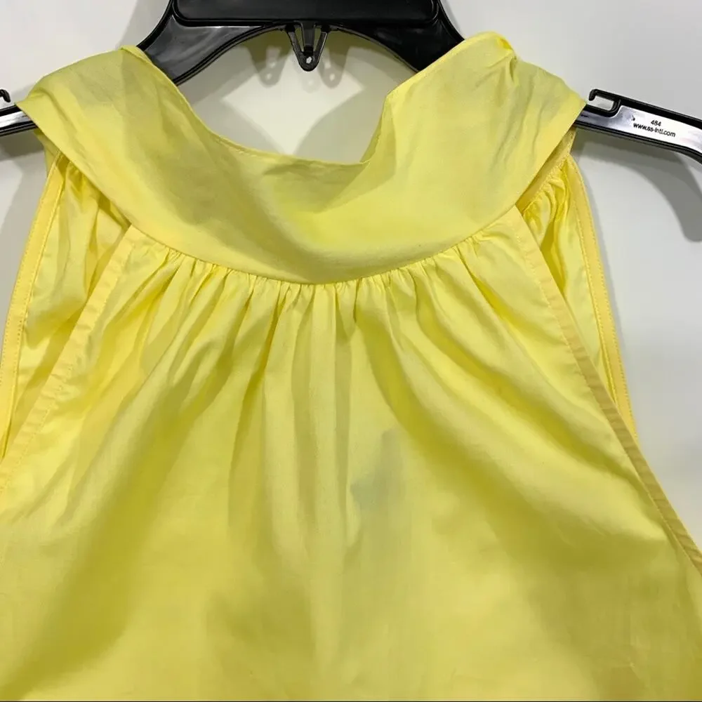 J. Crew Oxford Sleeveless Bow Tie Blouse Top Style G4903 NWT